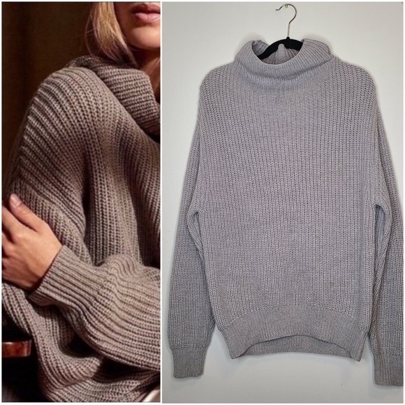 Aritzia Sweaters - Aritzia Wilfred Montpellier Merino Wool Turtleneck Grey Sweater Size S